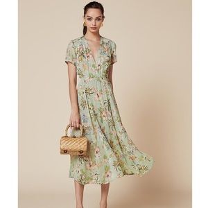 New Reformation Bluebell Dress in Tiki Beach